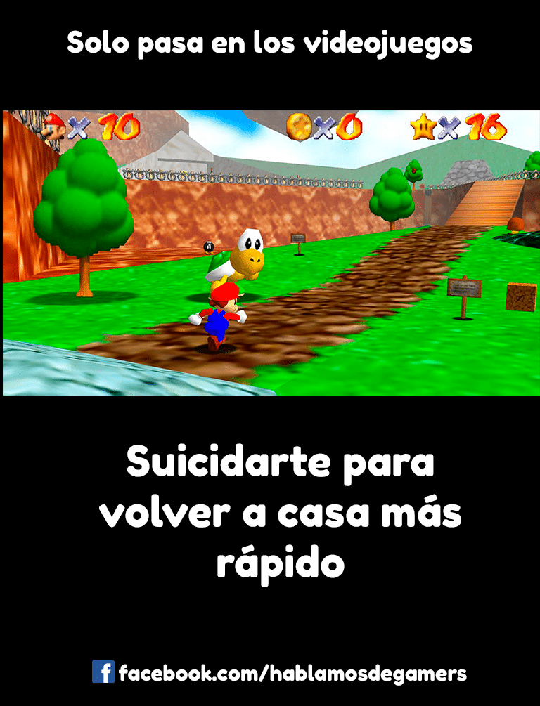 Memes de videojuegos - Super Mario 64