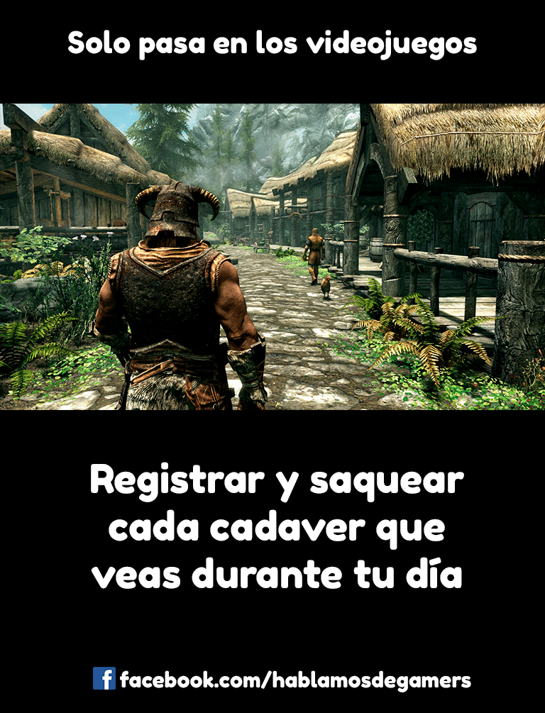 Memes de videojuegos - Skyrim