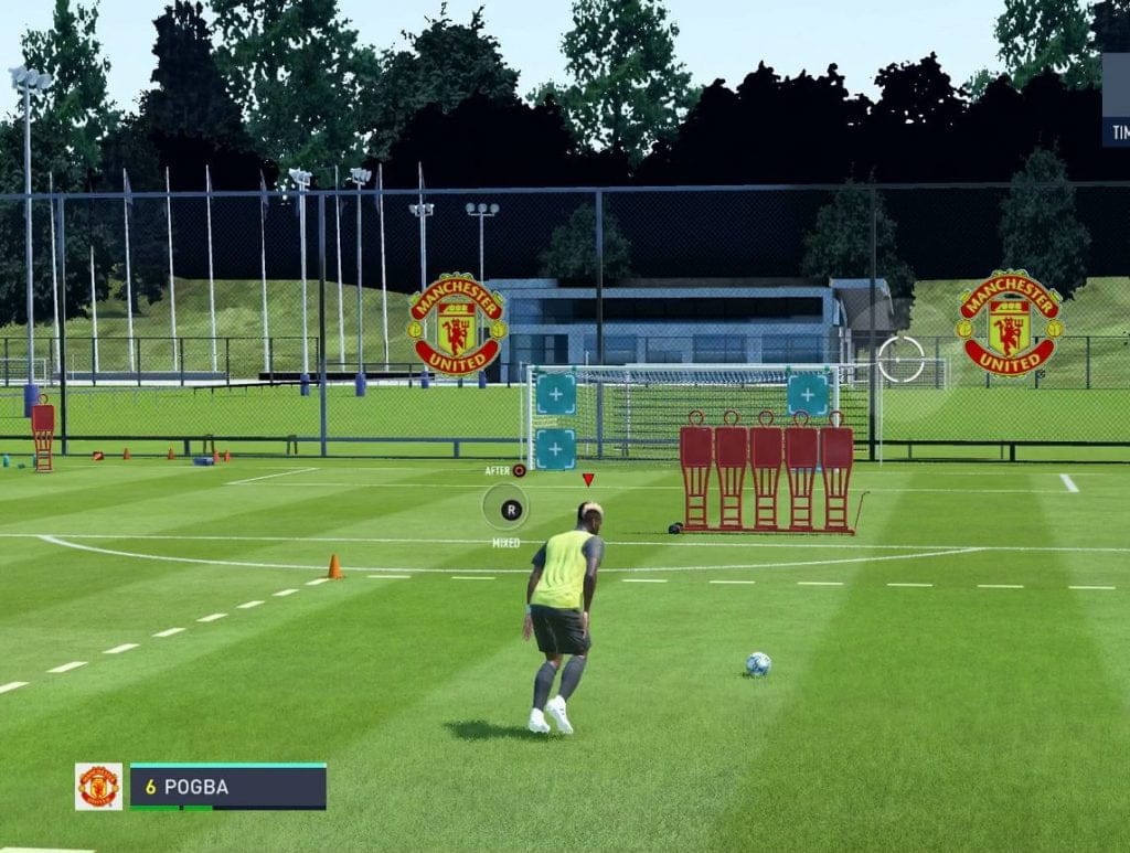 Cómo realizar tiros libres en FIFA 20 paso 3 giro de la pelota