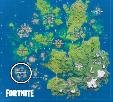 La ubicación de Fortilla en Fortnite