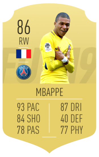  FIFA 19 MBAPPE PROJECTION 