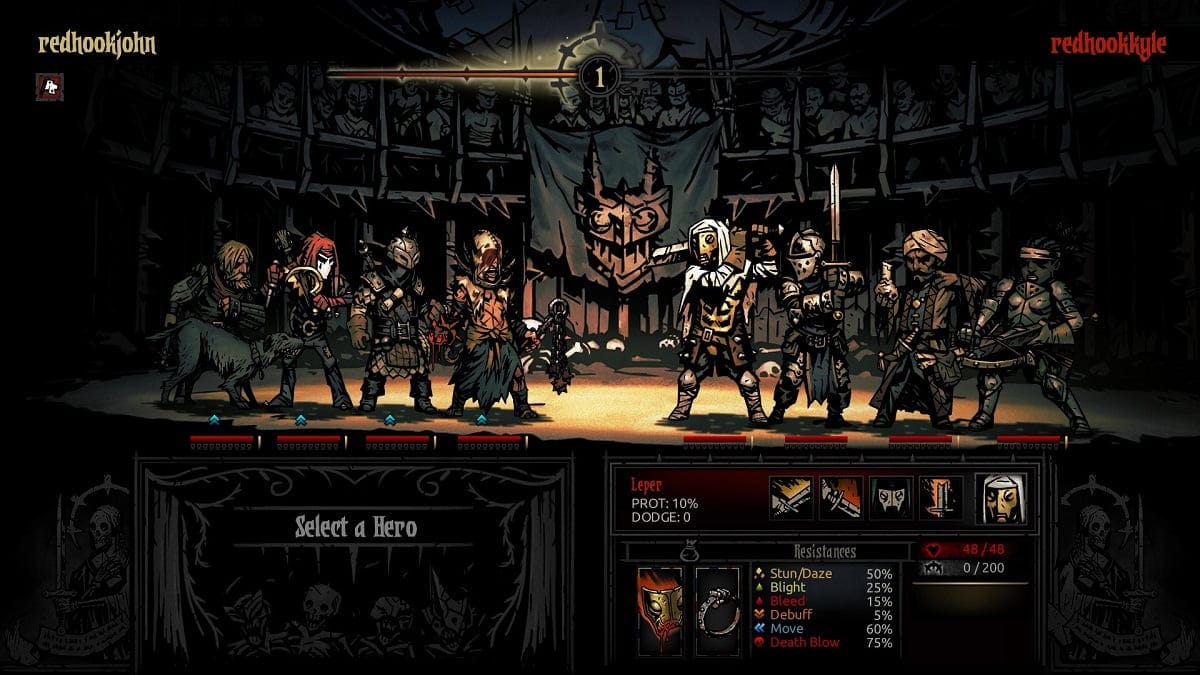 multiplayer darkest dungeon game like