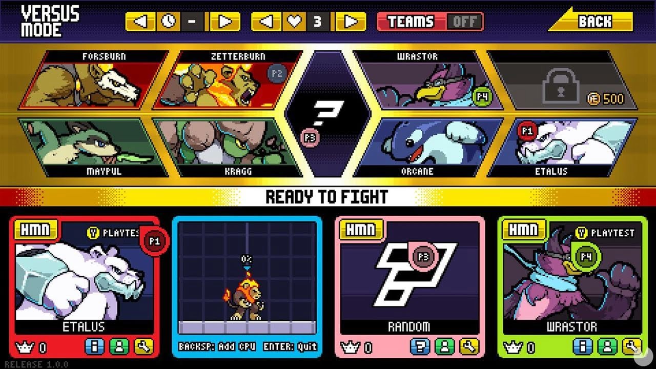 Rivals of Aether tier list