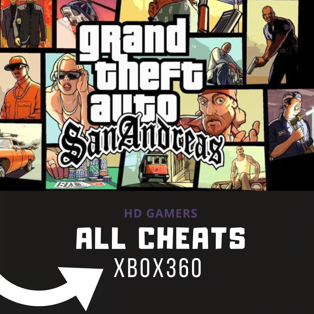 All Gta San Andreas Cheats For Xbox Hdg 6982