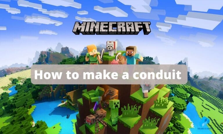 How to make a conduit in Minecraft