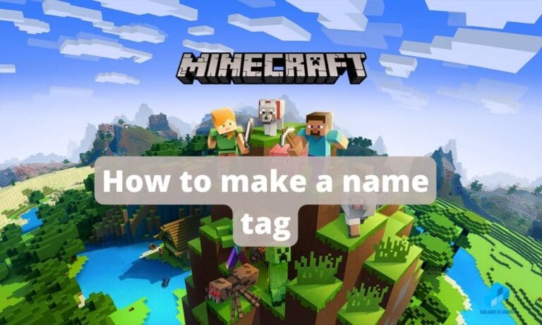 How to make a name tag in Minecraft