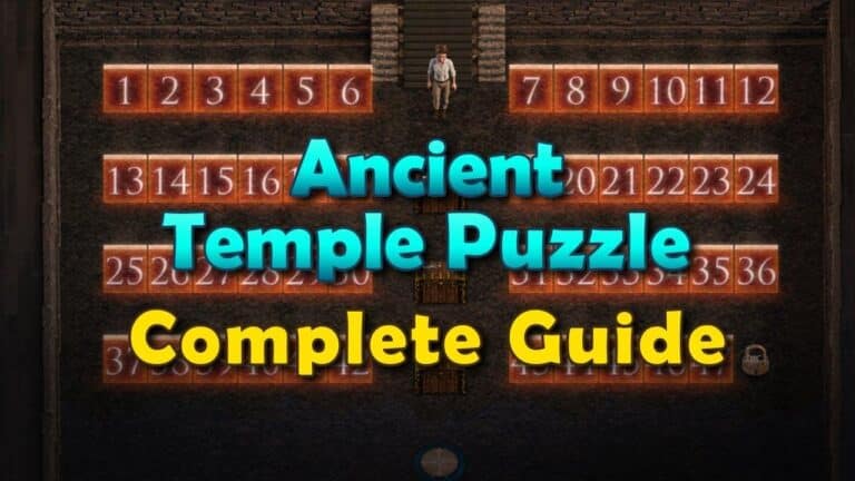 Treasure of Nadia Ancient Temple Puzzle 100% Guide