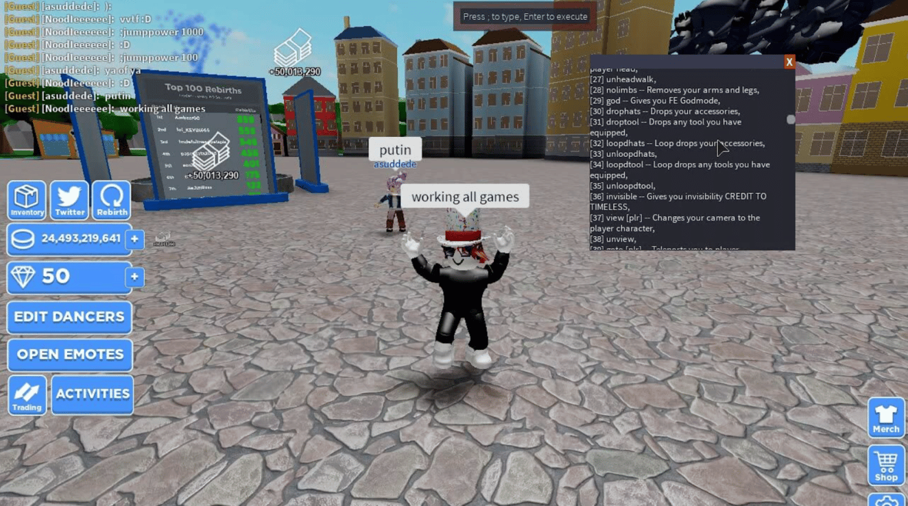 Roblox admin scripts