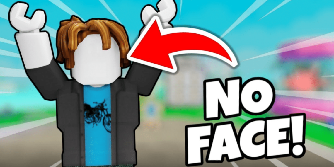 How to have no face in Roblox faceless