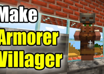 How to make an armorer villager in minecraft?