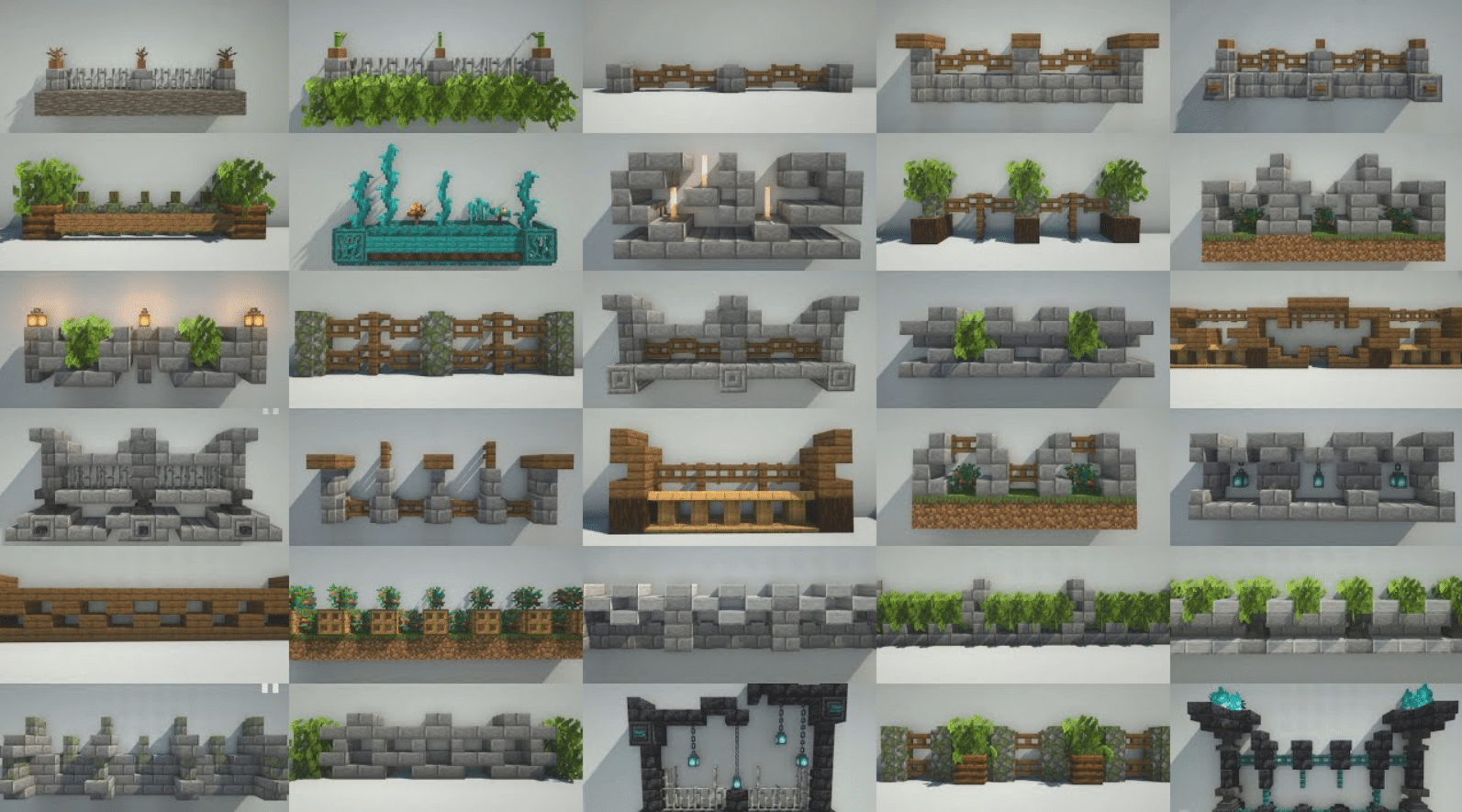 Minecraft Fence Designs HDG Minecraft Fence Designs HDG