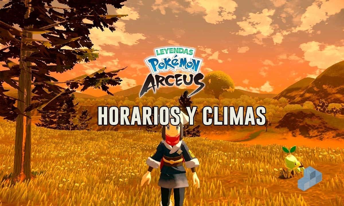Hora y Clima - Pokémon Arceus