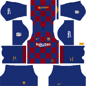 Kit de local clásico del FC Barcelona - Kits de Dream League Soccer