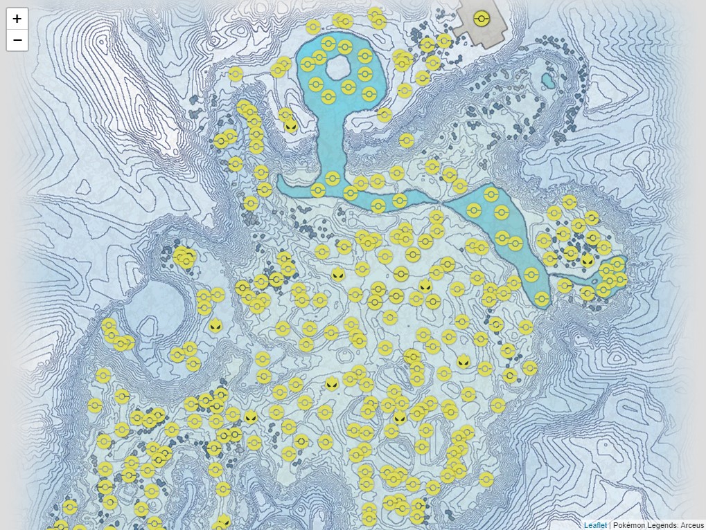 Mapa de Tundra Alba - Pokémon Arceus