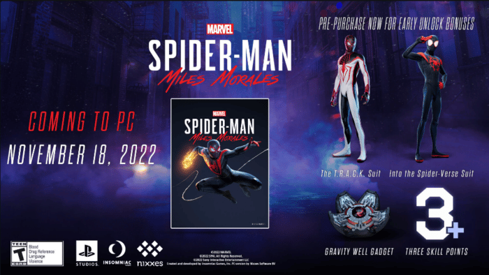 Marvel's Spider-Man: Miles Morales ya está a la venta en Steam y Epic Games Store