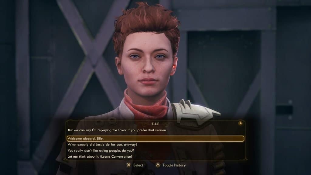 the outer worlds seguidor Ellie