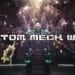 Mech Wars game banner showcasing towering mechs ready for battle in a futuristic hangar, with the game's title illuminated above
