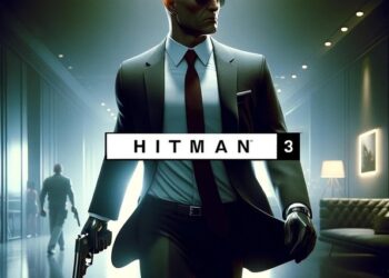 Imagen de Hitman 3 mostrando al Agente 47 en traje y corbata, armado y caminando con determinación en un ambiente lujoso y moderno