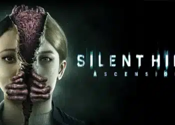 Promotional image for "Silent Hill: Ascension," featuring a chilling split face; one side a normal woman, the other a grotesque, monstrous visage with exposed muscle and sinew, symbolizing the game's theme of duality and the haunting transformation into horror. The title "Silent Hill: Ascension" is displayed in distorted, glitchy text, enhancing the eerie and unsettling atmosphere synonymous with the Silent Hill franchise.