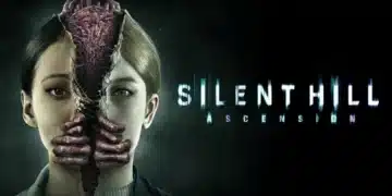 Promotional image for "Silent Hill: Ascension," featuring a chilling split face; one side a normal woman, the other a grotesque, monstrous visage with exposed muscle and sinew, symbolizing the game's theme of duality and the haunting transformation into horror. The title "Silent Hill: Ascension" is displayed in distorted, glitchy text, enhancing the eerie and unsettling atmosphere synonymous with the Silent Hill franchise.