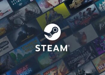 A collage of popular video game covers on the Steam platform, featuring the Steam logo centered above, symbolizing the extensive digital distribution service for gaming.