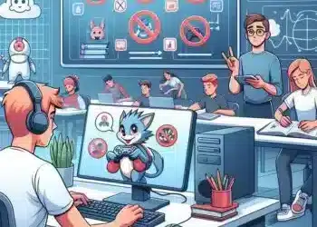 Screenshot of a webpage showing tips and tricks on how to play unblocked games at school. The image highlights strategies to bypass restrictions and enjoy gaming during school hours. For more detailed guides, visit our website at https://hablamosdegamers.com/.