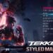 Menú principal de Tekken 8, que presenta opciones de personalización, entre otros modos, con ilustraciones dinámicas de personajes clave del juego.