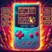 Una Game Boy retro con la pantalla mostrando a Charizard y un menú de trucos y códigos para Pokémon Rojo Fuego. Alrededor, un diseño vibrante con llamas y árboles estilizados, destacando opciones como criaturas desbloqueadas, ítems infinitos y ubicaciones especiales.