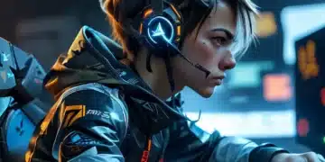 playing esports on computer