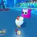 A player in a chicken costume stands beside a glowing purple pet in Roblox’s "Pet Simulator X," with mission objectives and inventory icons displayed.