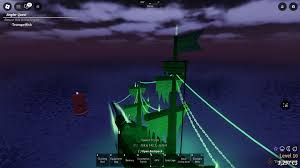 A wide expanse of calm ocean water under a bright blue sky with scattered clouds in Roblox's Fisch game. The open sea stretches to the horizon, emphasizing the vastness and open-world exploration aspect of the game.