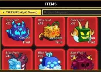 Roblox Blox Fruits enchant interface showing a "Cursed Dual Katana" (Mythical Sword, Grade 1) with multiple enchant effects. The sword has the Curse of the Reaper (CURSE) and enchants including Elemental Lv. 1,