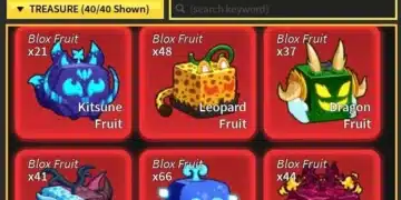 Roblox Blox Fruits enchant interface showing a "Cursed Dual Katana" (Mythical Sword, Grade 1) with multiple enchant effects. The sword has the Curse of the Reaper (CURSE) and enchants including Elemental Lv. 1,