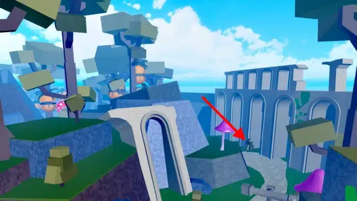 Image of roblox location for the item in Blox Fruits