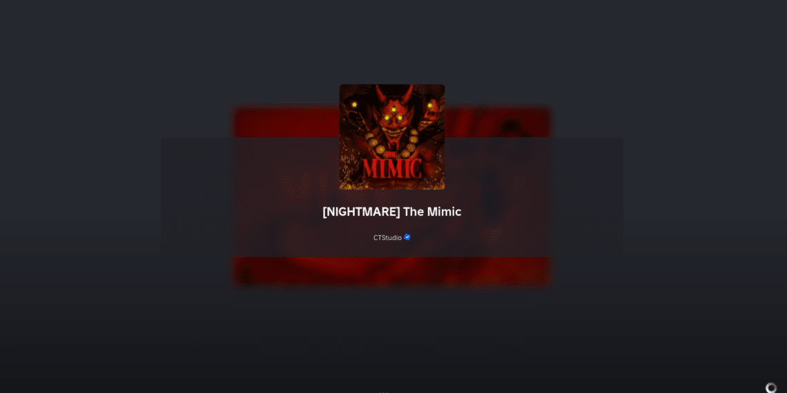 Image of opening game for mimic on roblox