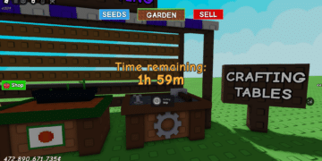 Image of crafting on roblox grow a garden