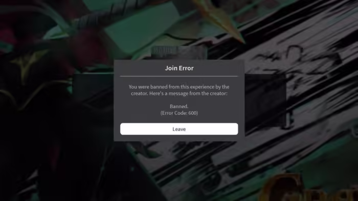 Image of error 1001 on robox