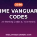 Anime Vanguards codes 2026 – all working codes and trait rerolls on Roblox